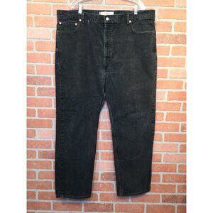 Levis 550 Relaxed Fit Mens Jeans W44 L30 Black Denim Workwear Y2K 44x30